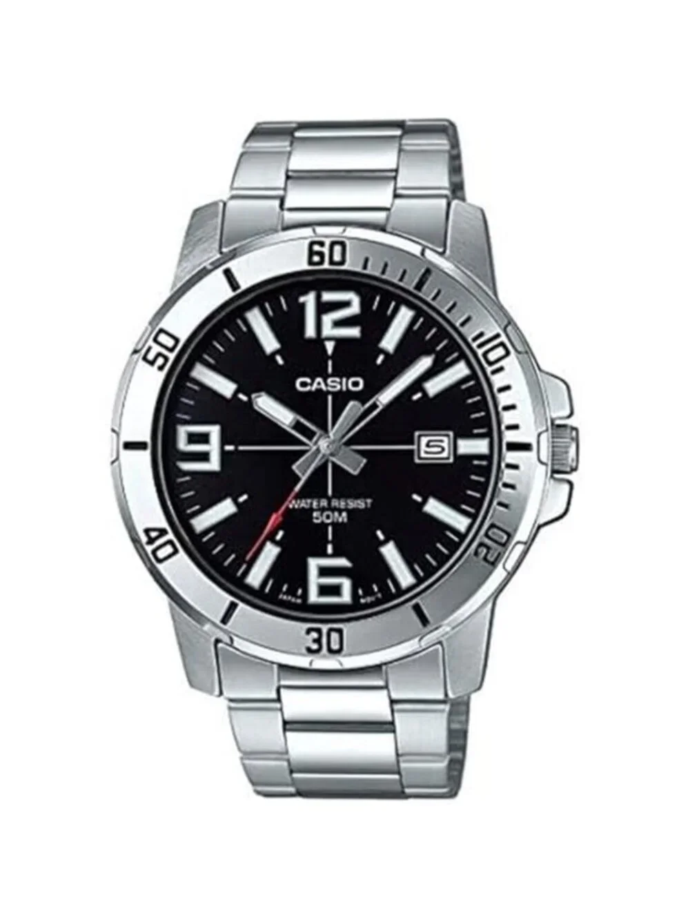 Men's Enticer Stainless Steel Black Dial Casual Analog